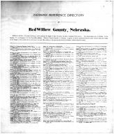 Directory 001, Red Willow County 1905
